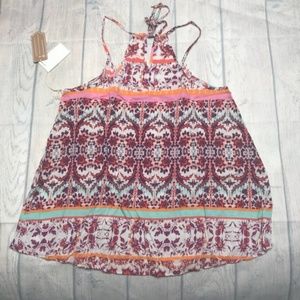 Green Dragon V-Neck Print Tank